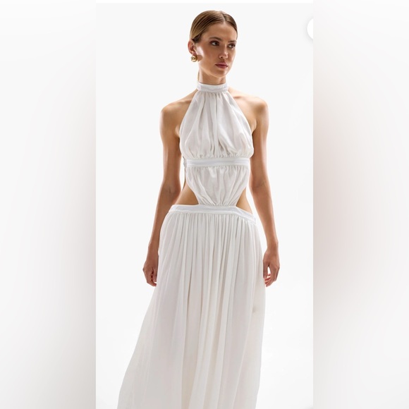 CIN CIN -  ROSETTE' MAXI DRESS - PEARL. - Picture 1 of 3